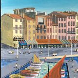 Tableau port de St Tropez