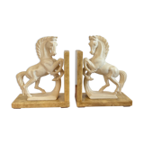 Pair of vintage marble bookends