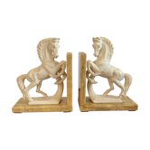 Pair of vintage marble bookends