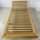 Ancienne banquette Daybed / lit réglable en bois design Holma vintage années 60