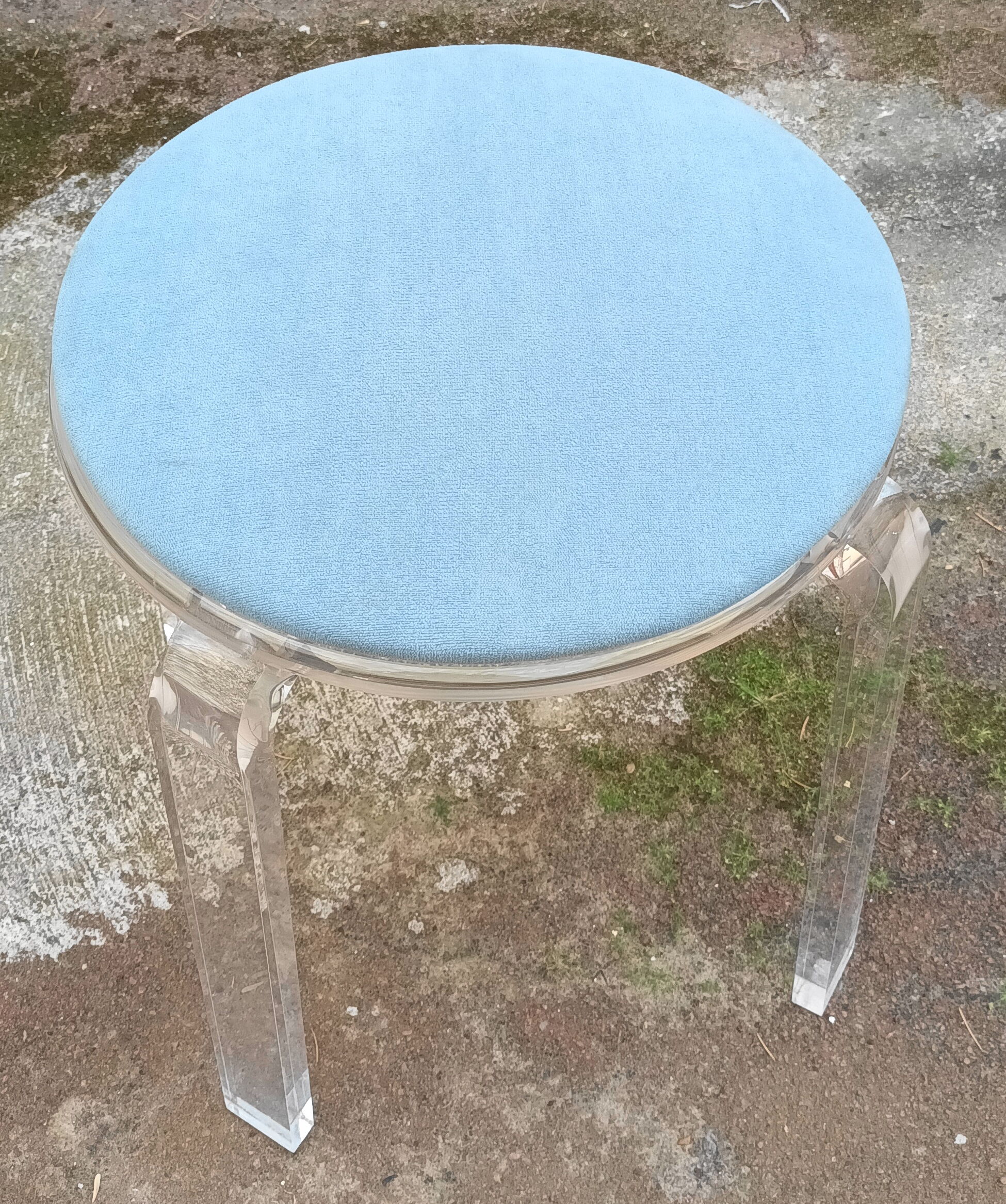 Plexiglas stool from the 80s
