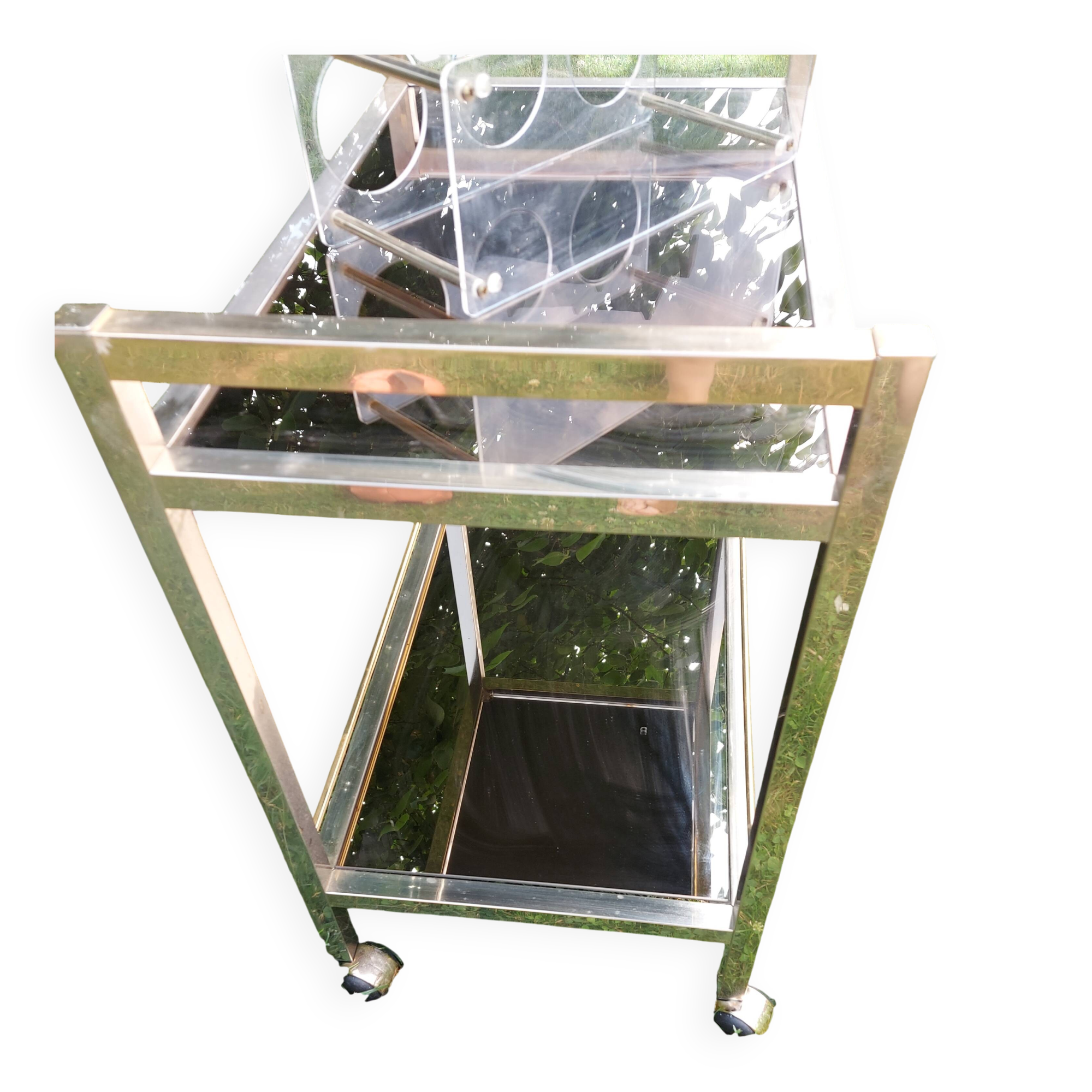 Vintage gold dessert trolley