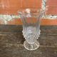 Antique crystal d'arques vase model longchamp médicis moulded glass vintage