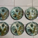 6 asparagus plates k and g luneville