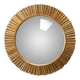 Miroir convexe or patiné