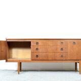Midcentury teak and brass sideboard by Wrighton