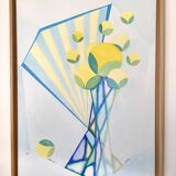 Tableau fleur jaune
