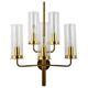 Hans-Agne Jakobsson Sonata Wall Light with 5 Arms, Mid-Century Style, Markaryd, 1960
