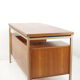 Bureau en teck et métal années 50
