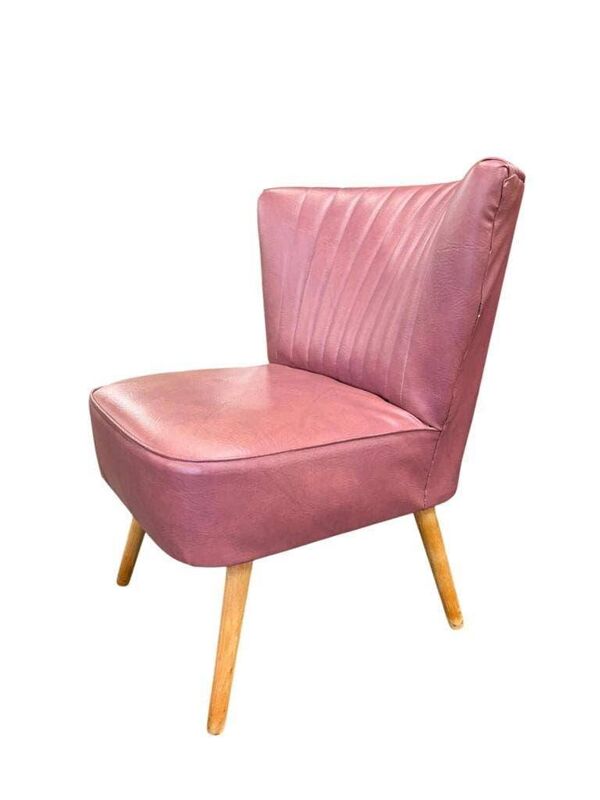 Fauteuil cocktail vintage violet lilas / fauteuil une place
