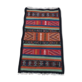 Tapis kilim multicolore fait main traditionnel