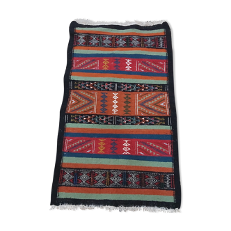 Traditional handmade multi-colored kilim rug
