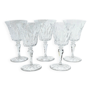 5 verres a eau st louis