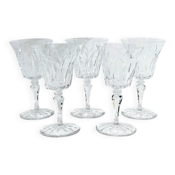 5 WATER GLASSES ST LOUIS CAMARGUE MODEL
