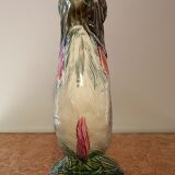 Vase or pitcher in dabbling shaped on Onnaing's earthenware fish. Art Nouveau period. Perfect condition