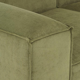 Canapé d'angle modulable velours côtelé vert Lennon
