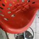 Red stool Faucheuse swivel Etienne Fermigier mirima 70