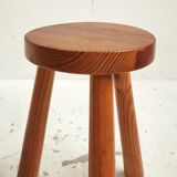 tripod stool in solid pine