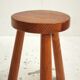 Tabouret tripode en pin massif