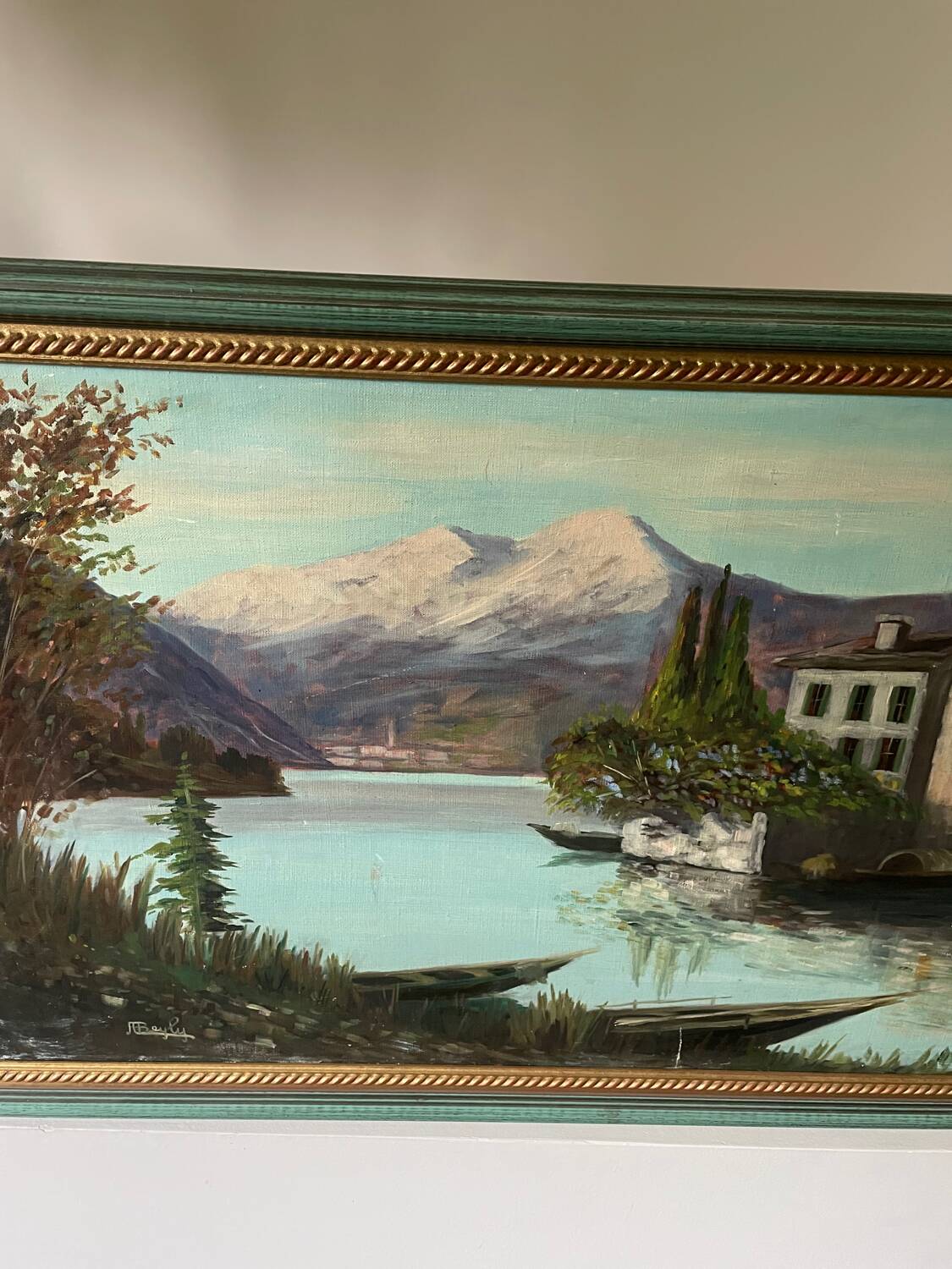 Large 20th century oil on canvas signed J. Beyly