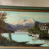 Large 20th century oil on canvas signed J. Beyly