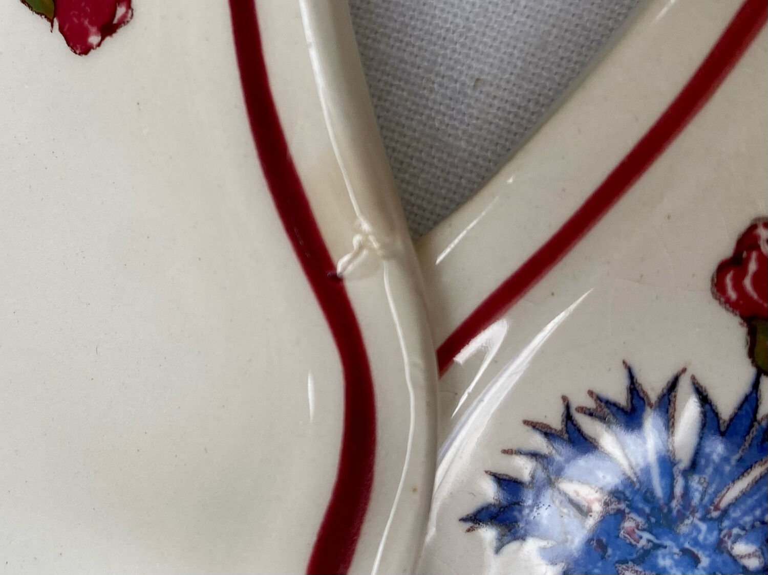 Assiettes Sarreguemines modèle Agreste