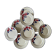 Dessert plates decorated with HBCM roses