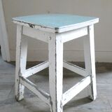 Stool with formica seat Mint green, years 50