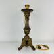Lamp foot Bronze gilded brass old spat candle church 19th candelabra