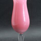 Vase en opaline rose