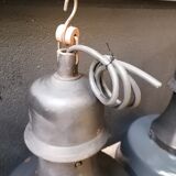 Industrial hanging lamps in enamelled metal, 50