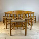 Set of ten 'J39' chairs, Børge Mogensen for FDB Møbler, 1960