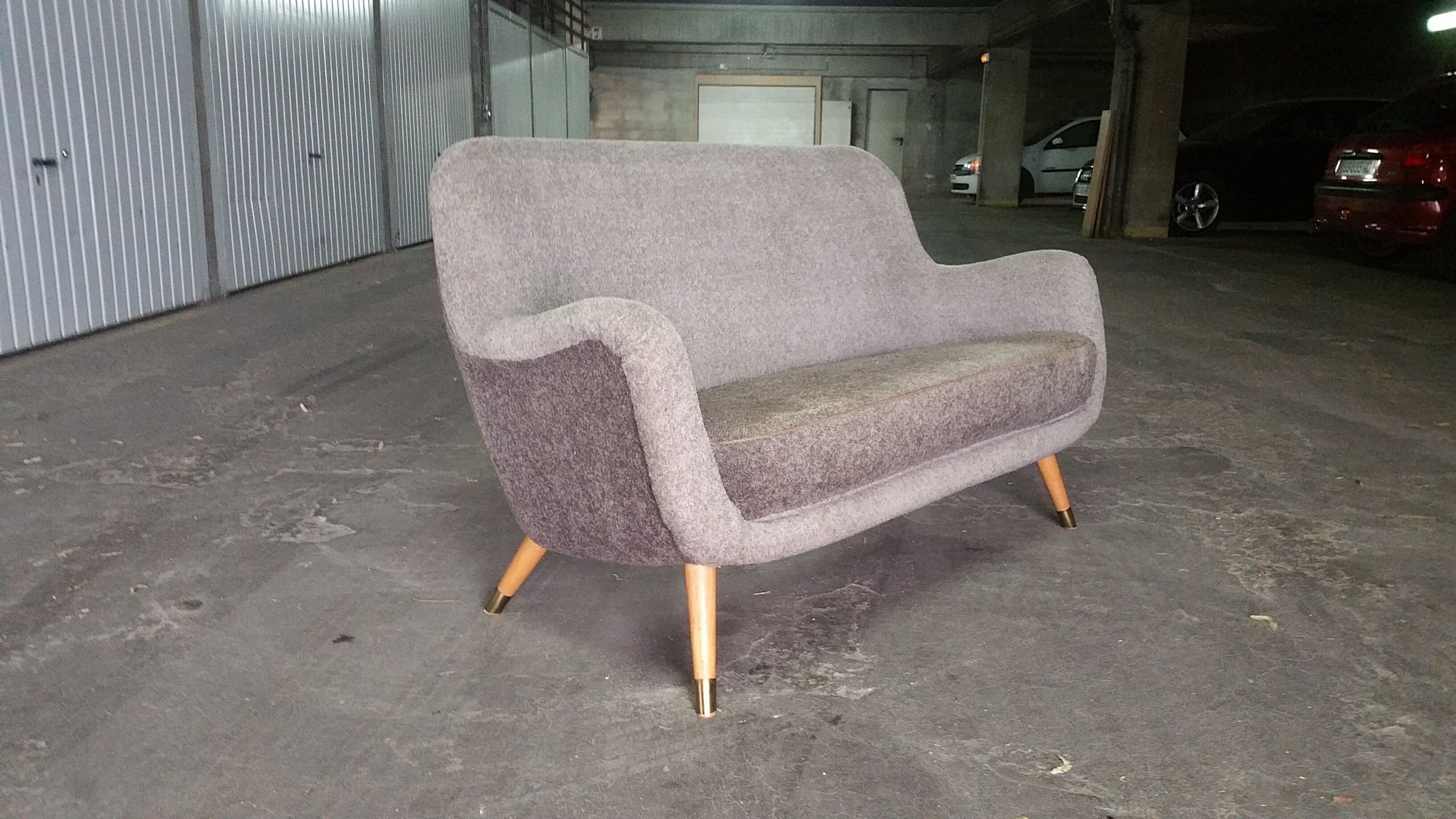 Sofa 2 places Egg 50s 60s