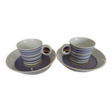 Lot de deux tasses en porcelaine de bernardaud