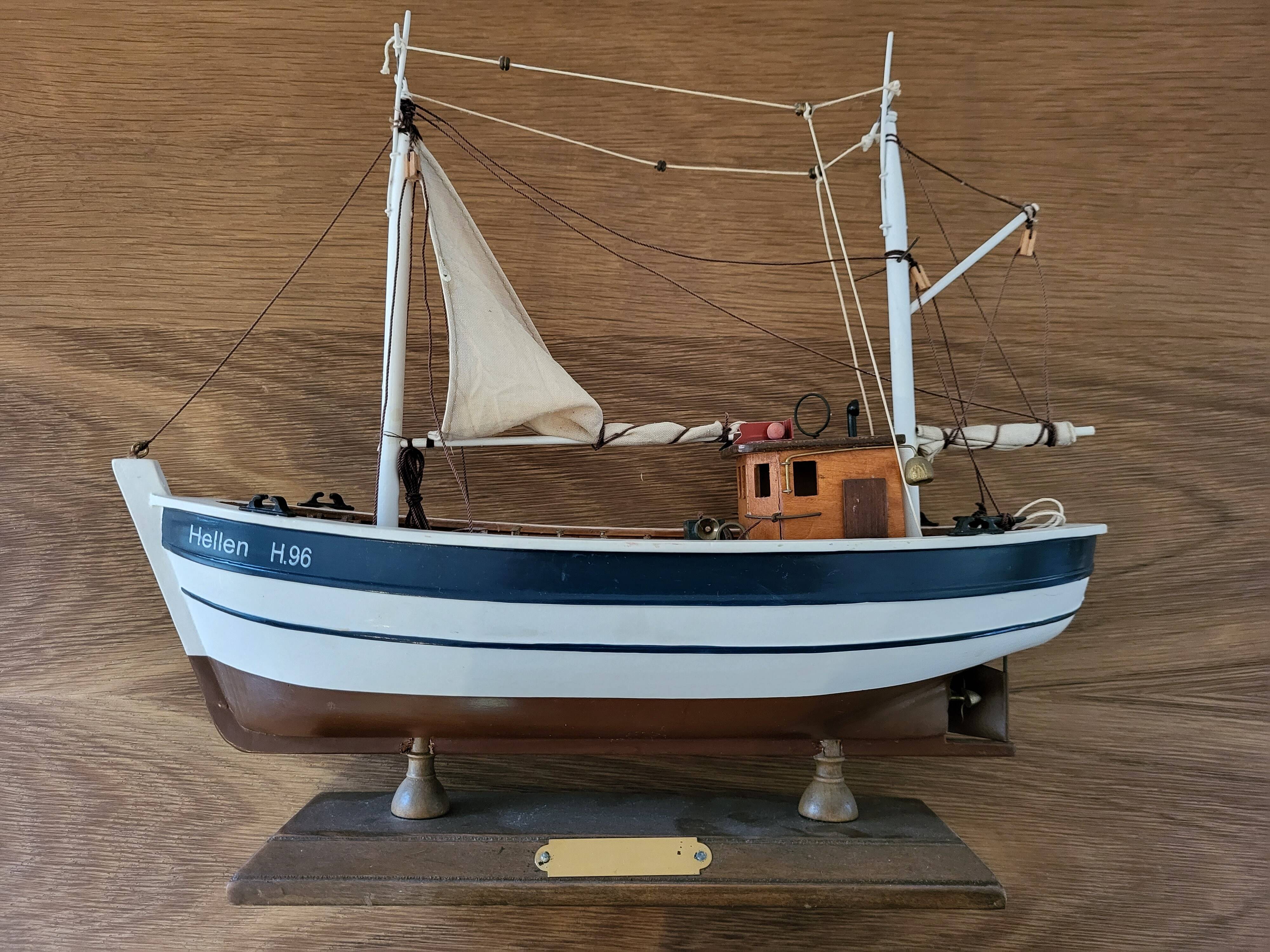 Model wooden boat