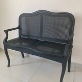 Old cane bench