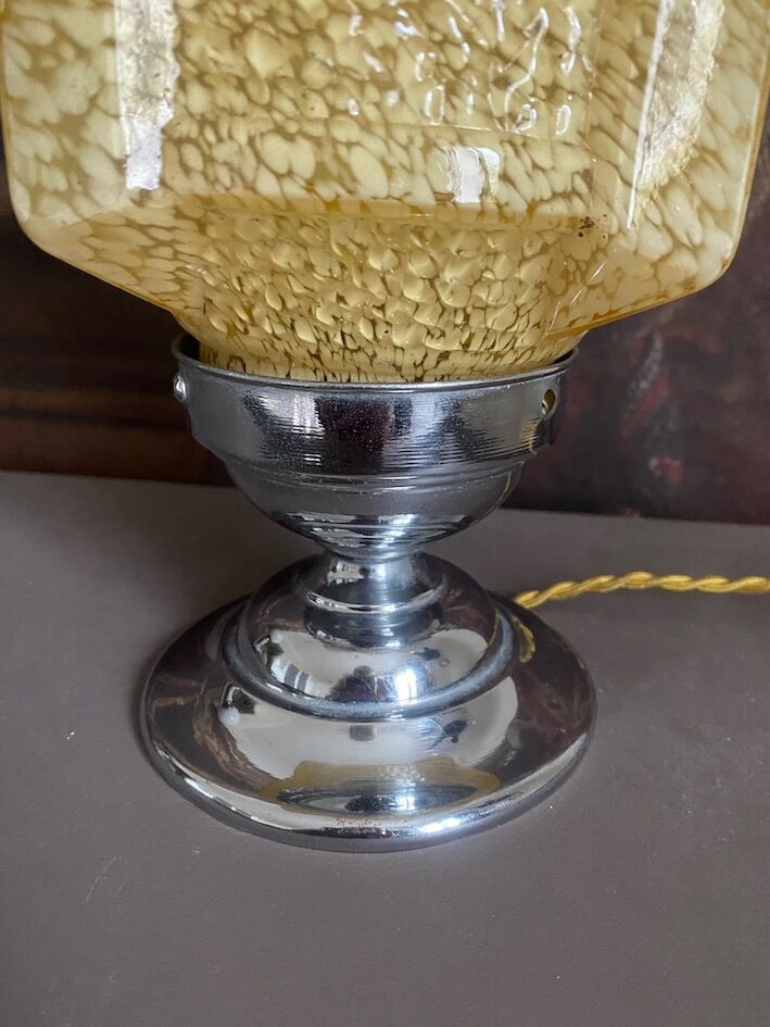 1950s glass lamp