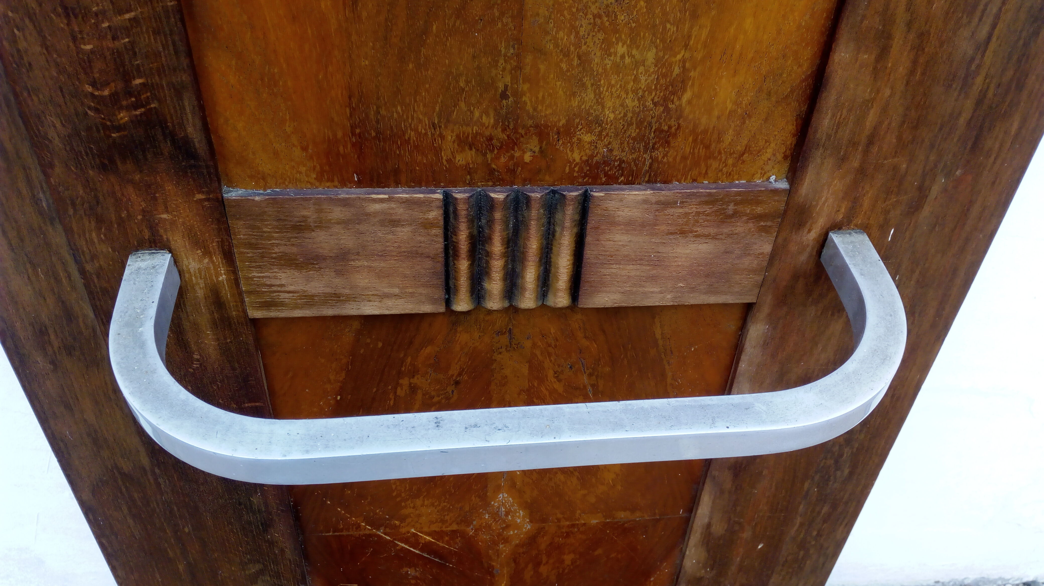 Locker room coat door