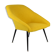 Vintage polish armchair shell, fully renovated, 1960s, fabric, chrome
