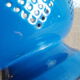 Vintage blue enamelled strainer