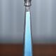 Pair of sterling silver and enamel candlesticks 1927 by Charles Green & Co.
