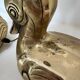 Pair of brass duck lamps, 1980