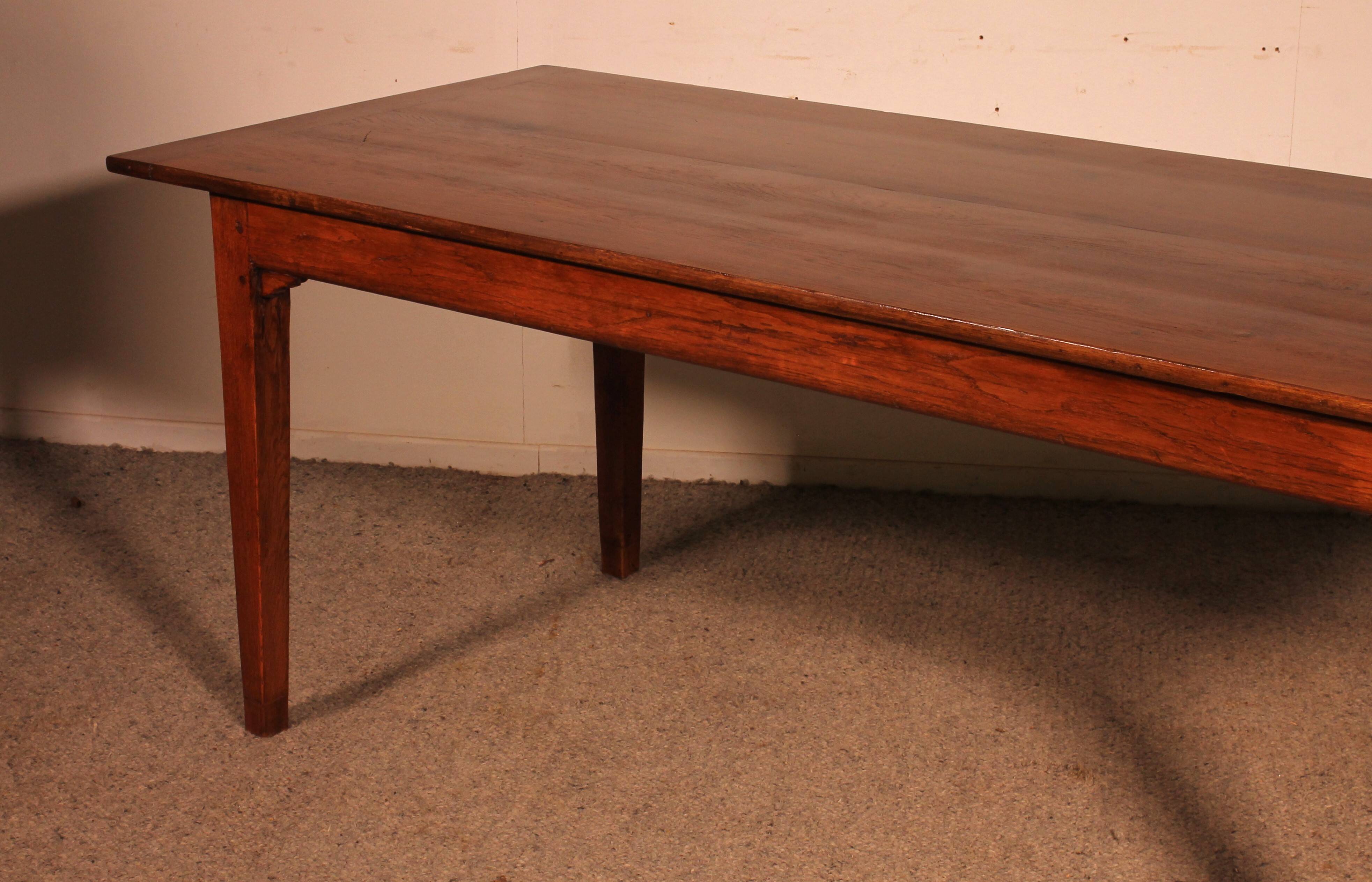 19th Century Oak Farmhouse Table
