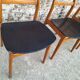 Set of 4 Casala chairs, vintage Scandinavian design seats.