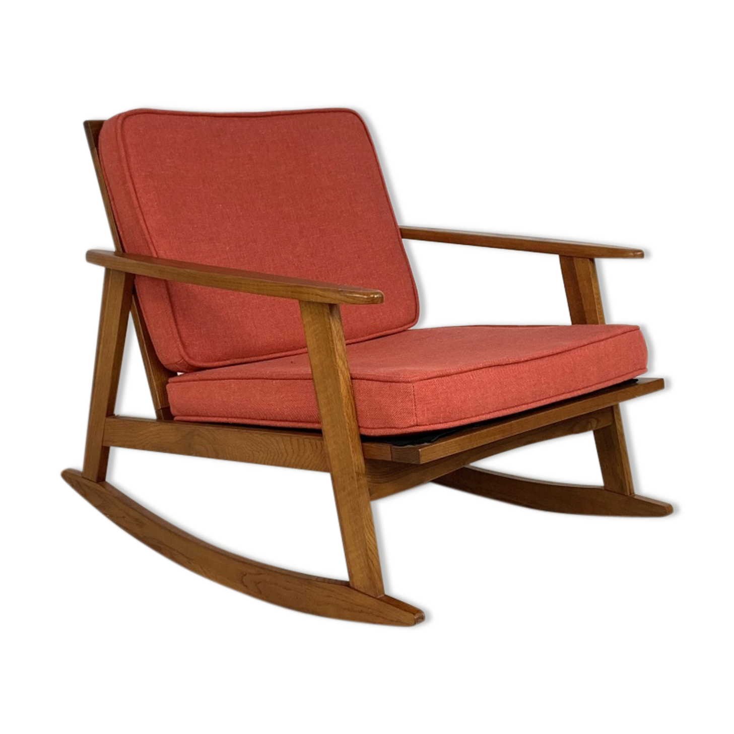 Mid-century teak rocking-chair