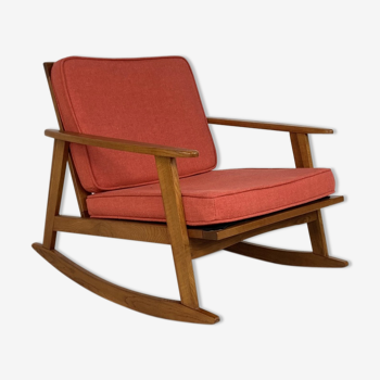 Mid-century teak rocking-chair