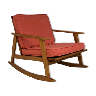 Mid-century teak rocking-chair