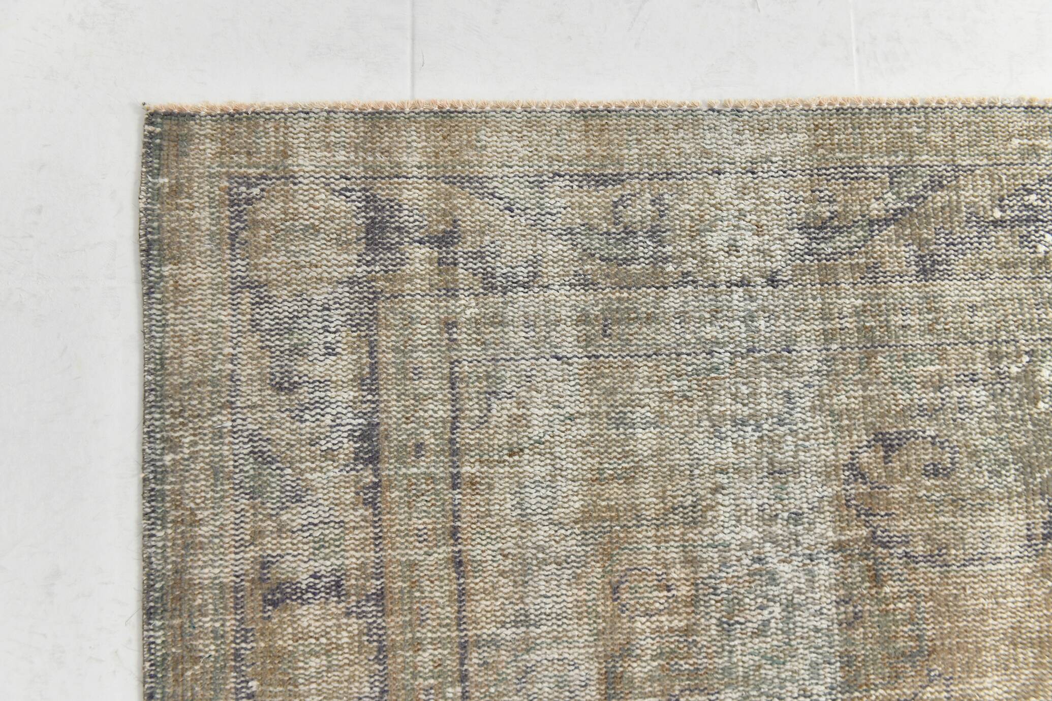 Gray vintage turkish carpet, Distressed vintage large carpet gray