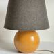 Solid wood ball lamp from the 70s