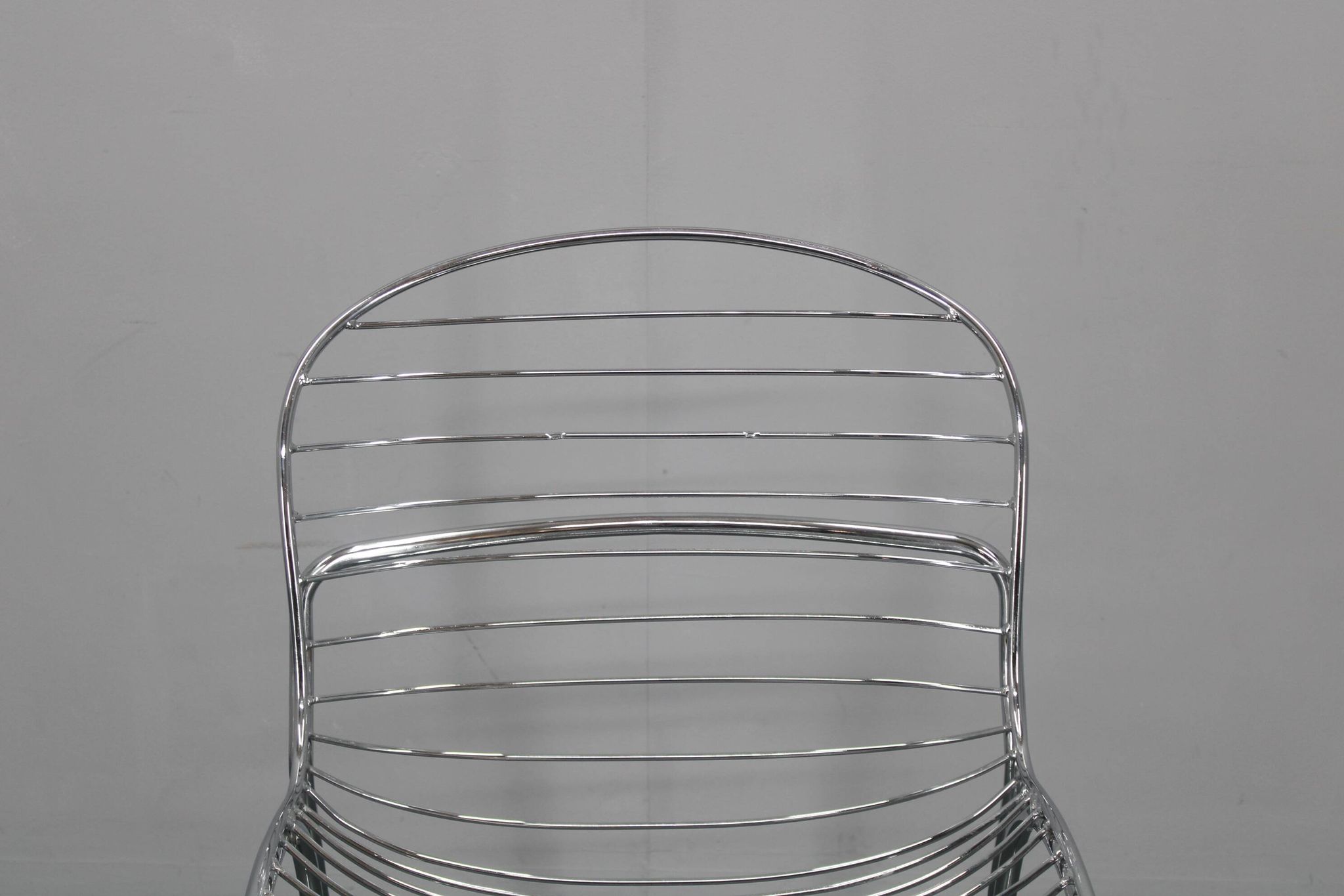 1970s Pair of Gastone Rinaldi Chromed Steel Chairs for Rima, Italy
